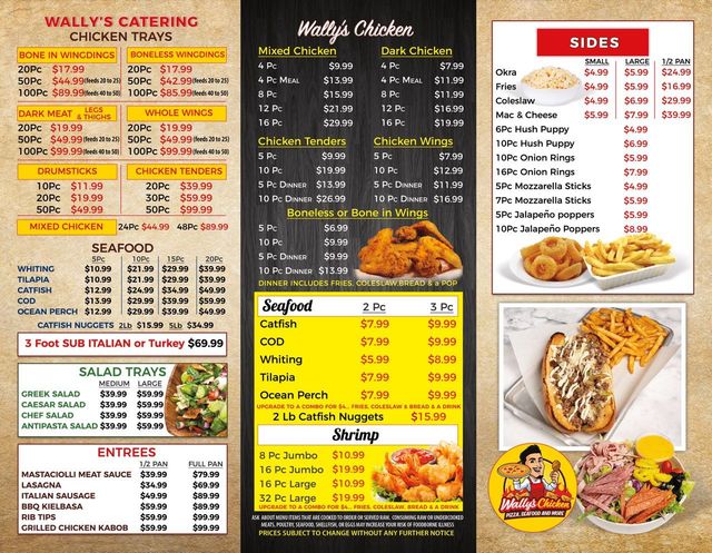 Marias menu deals